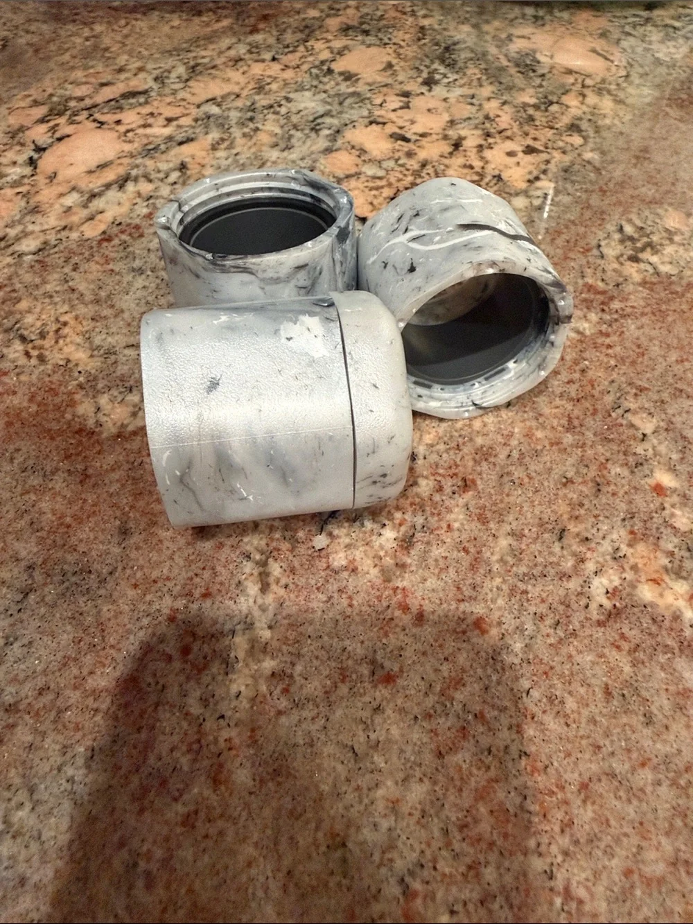 3 Cadence Marble Extenders and 1 Cap